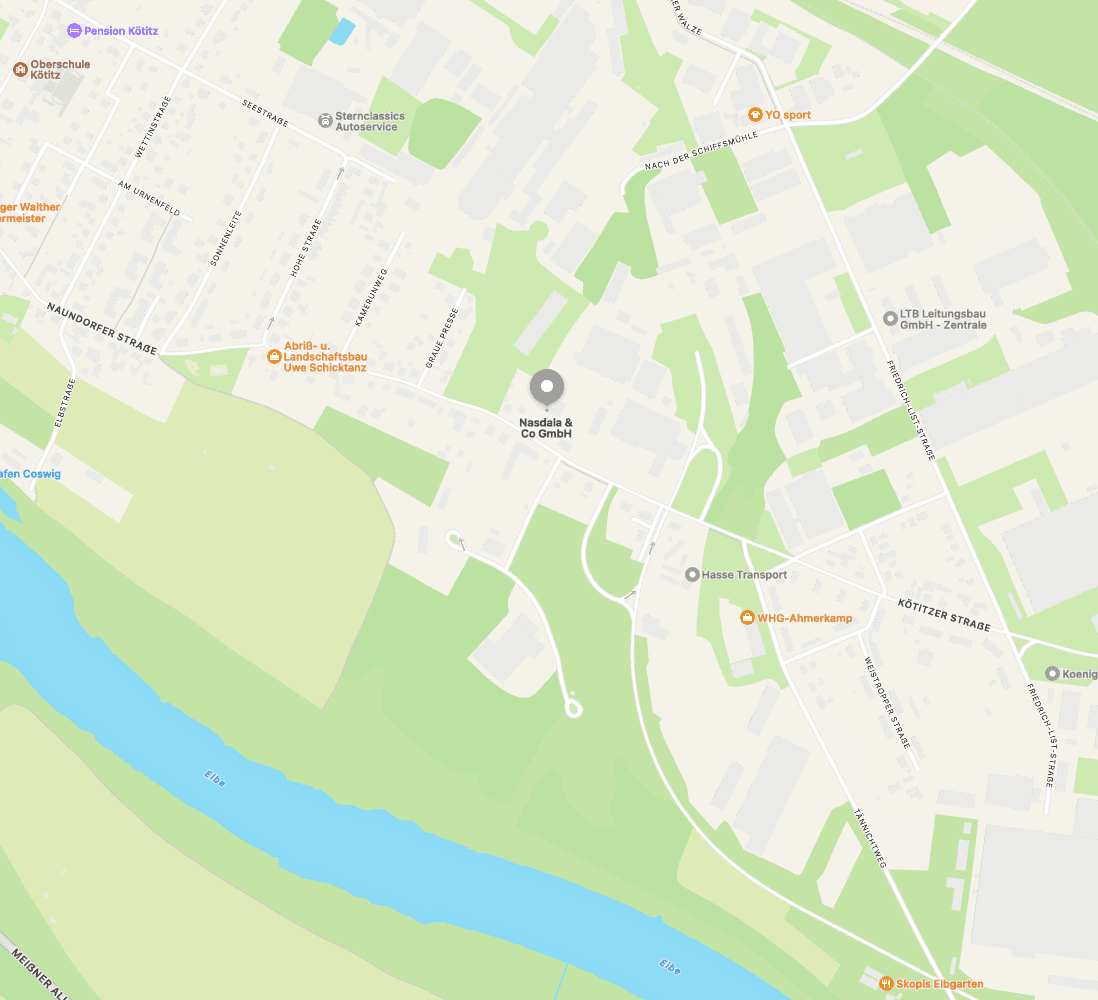 Karte mit Standort von Nasdala & Co. GmbH